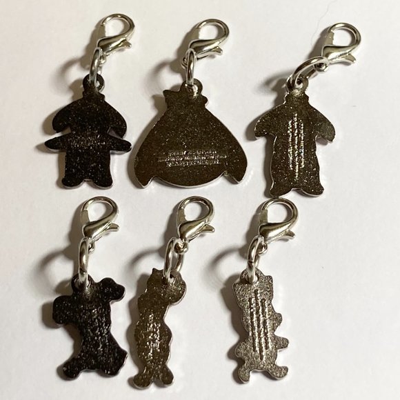 Vintage Disney Eeyore Piglet Charm Lot of 6 Charms Purse Zipper Pull Clip On - Picture 3 of 11